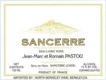 2020 Jean-Marc Et Romain Pastou - Sancerre Rouge