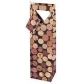 0 Wine Gift Bag - Corks - 1 Bottle