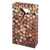 0 Wine Gift Bag - Corks - 2 Bottle