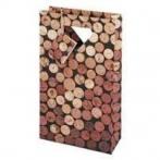 0 Wine Gift Bag - Corks - 2 Bottle